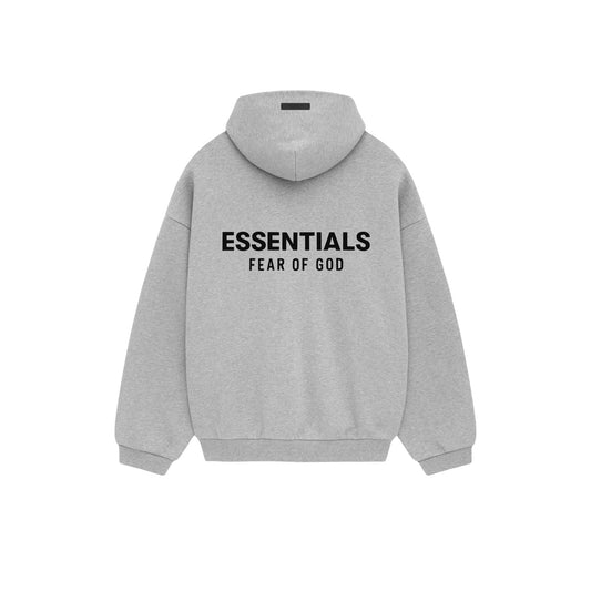 Fear of God Essantials Fleece hoodie (FW24) Light Heather Gray